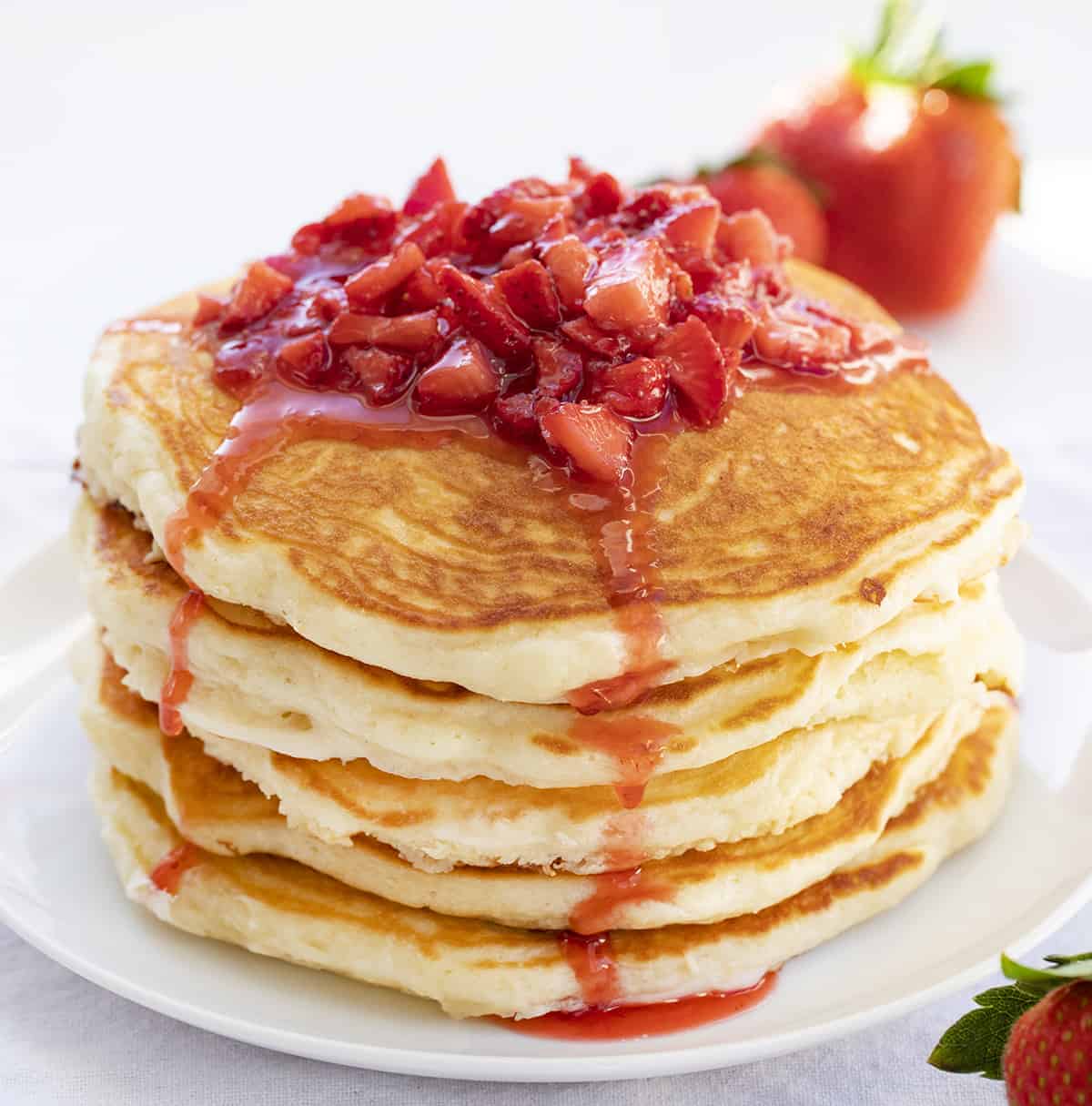 Strawberry Cheesecake Pancakes